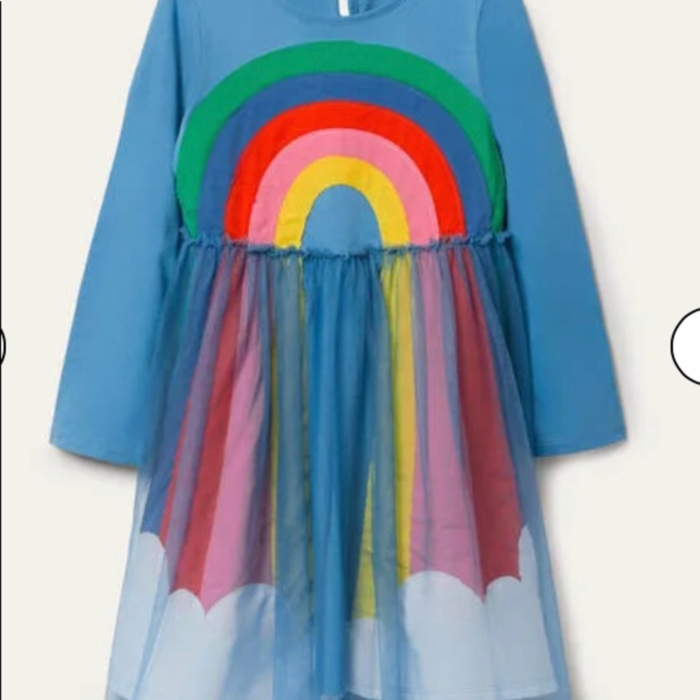 NWT Boden Tulle Appliqué Dress, size 3-4Y